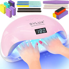 مصباح أظافر LED UV بقوة 180 واط، أرجواني OV003