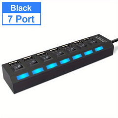 LED USB 2.0 Adapter Hub