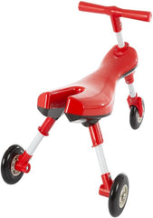 Mantis 3 Wheel Kids Scooter Scuttlebugs Baby Folding Tricycle Baby Walker for Kids & Toddlers (Red)