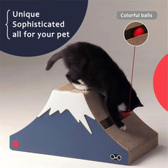 Cat Scratching Board, Scratch-resistant and Wear-resistant, Not Falling off the Chip Multifunctional Vertical Cat Climbing Frame (snowy mountain)