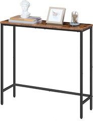Narrow Console Table, 75cm Small Entryway Table for Hallway, Bedroom, Living Room, Foyer, Long Entryway (Greige)