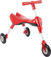 Mantis 3 Wheel Kids Scooter Scuttlebugs Baby Folding Tricycle Baby Walker for Kids & Toddlers (Red)