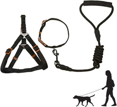 No Pull Adjustable Reflective Step-in Puppy Harness with Padded Vestfor