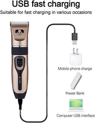 13 Pcs Dog Shaver Clippers, Low Noise Electric Cordless Dog Grooming Supplies