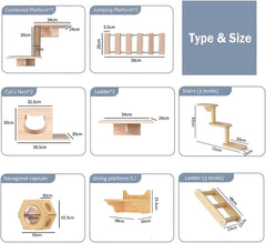 Wall Shelf Furniture Set and Perch