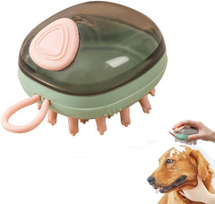 3-in-1 Silicone Pet Grooming Brush for Dogs & Cats