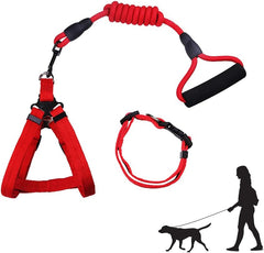 No Pull Adjustable Reflective Step-in Puppy Harness with Padded Vestfor