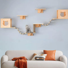 Wall Shelf Furniture Set and Perch