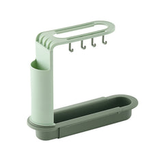 Soap Sponge Drain Rack Storage Basket Bag Faucet Holder Adjustable Holder