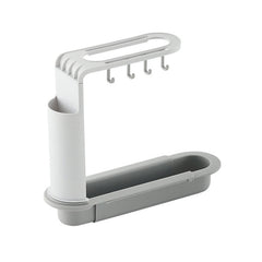 Soap Sponge Drain Rack Storage Basket Bag Faucet Holder Adjustable Holder