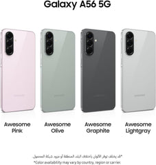 Samsung Galaxy A56 5G, Android Smartphone, 256GB Storage, 8GB RAM, Awesome Graphite, 6x OS Upgrades, Large Display, Long Battery Life (UAE Version)