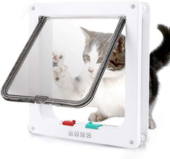 Large Cat Door, (25 * 23.5 * 5.3cm) Interior and Exterior Pet Door