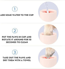 Dog Paw Cleaner, Portable Dog Paw Washer Foot Wash Cup