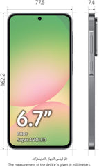 Samsung Galaxy A56 5G, Android Smartphone, 256GB Storage, 8GB RAM, Awesome Graphite, 6x OS Upgrades, Large Display, Long Battery Life (UAE Version)