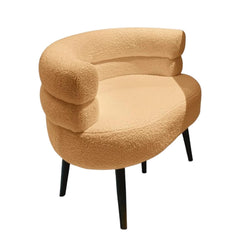 Minimalist Sofa Accent Chair for Living Room & Bedroom (White)