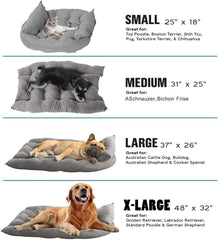 3 in 1 Dog Sofa Bed,Water Resistant Bed