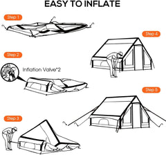 Labymos Waterproof Inflatable Tent Camping Tent for Fishing Hiking Caping Backpacking for 3-8 Persons
