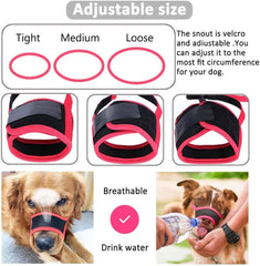 Dog Muzzle,Comfortable Breathable Mesh Soft Fabric