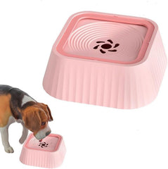 No-Spill Dog Bowl, 1.3L Slow Water Feeder, Suitable for Indoor and Outdoor Use (Green)