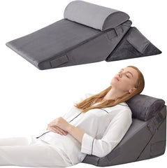 Mylindde Wedge Pillow for Sleeping, 26cm Elevated Support Bed Wedge Pillow