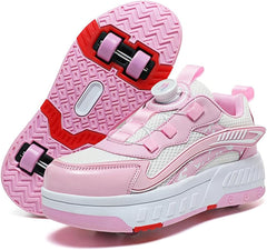 Skate Shoes Roller Shoes Adjustable Roller Skate Shoes Grils Boys Unisex Kids Wheel Shoes