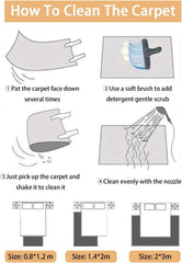 EqiEch Modern Area Rug Soft Floor Mat Rug Pad Anti-Slip Sofa Blanket Washable Living Room Carpets for Home Bedside Multiple Sizes 80 * 120cm/140 * 200cm/200 * 300cm (Style4, 1.4 * 2m)