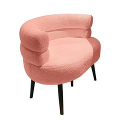 Minimalist Sofa Accent Chair for Living Room & Bedroom (White)
