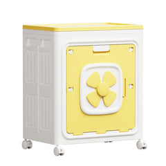 Foldable Toy Storage Box with Wheels