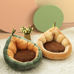 Plush Pet Bed, Sofa Pet Kennel, Thickened Non-Slip Soft Pet Bed