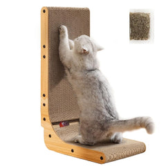 Cat Scratching Board, with Catnip, Wavy (2pcs)