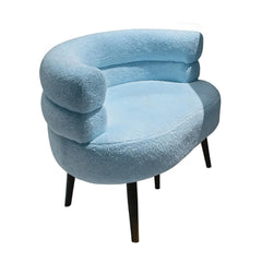 Minimalist Sofa Accent Chair for Living Room & Bedroom (White)