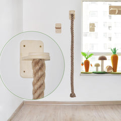 Cat Wall Climbing Rope,1.5m Long Cat Scratcher Rope
