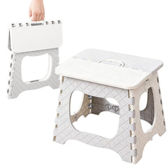 Camping Folding Step Stool, 12 inch Non-Slip Foldable Chair with Handle