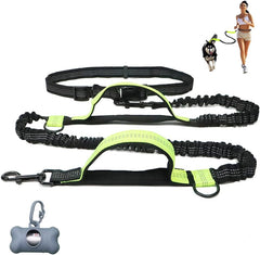 Dual Dog Leash, Dog Leash Coupler,360°Tangle Free Bungee Leash