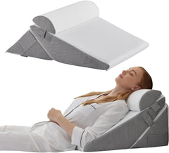 Mylindde Wedge Pillow for Sleeping, 26cm Elevated Support Bed Wedge Pillow