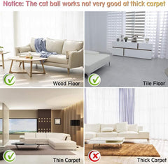 Smart Interactive Cat Toy Ball,Automatic Rolling Kitten Toys USB Rechargeable
