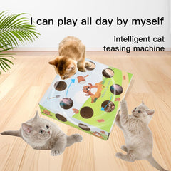 Cat Interactive Toys,Feathered Toy for Indoor Cats,Promotes Cat Exercise(Green)