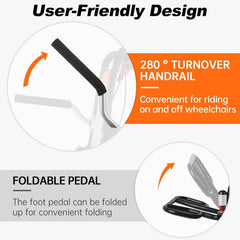 Super Lightweight (Only 19lbs) Portable Transit Travel Wheelchair