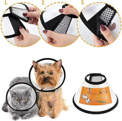 Cat and Dog Cone Collar, Adjustable Recovery Pet Cat Neck Cone