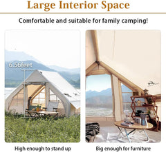 JOMAILIEEL InflatableTent 4-6 Person Waterproof Family Tent,Easy to Set Up Inflatable Tent with Storage Bag,Air Pump Camping Tent for Outdoor, Camping, Hiking