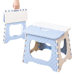 Camping Folding Step Stool, 12 inch Non-Slip Foldable Chair with Handle