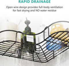 Corner Shower Caddy - 2 Pack, Adhesive Shower Organizers