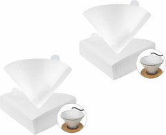 MIBRU Coffee Filters V60 Cone Paper White 100pcs Coffee Filters Unbleached Paper Filters Compatible with Pour Over Drippers 2-4 Cups Size 02 Coffee Filters v60 (1-4 Cups 02, 100)