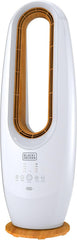 BLACK+DECKER Tower Fan, 50W, 65° Wide Oscillation, 3 Speeds, Low Noise, 120 Min Timer, Portable Design, Energy-Saving Timer, Ideal for Large Spaces, Stable and Safe, Black - TF50-B5