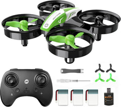 Holy Stone Mini Drone for Kids and Beginners RC Nano Quadcopter Indoor Small Helicopter Plane with Auto Hovering, 3D Flips, Headless Mode and 3 Batteries, Great Gift Toy for Boys and Girls, HS210 Blue