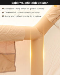 GOTENTIFY Inflatable Tent for Camping with Hand Pump,Luxurious 2-4 Person Glamping Tent,Easy Set Up Outdoor Oxford Tent,Durable Blow Up Tent for Air Tent Camping