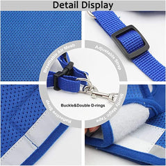 No Pull Adjustable Reflective Step-in Puppy Harness with Padded Vestfor