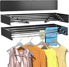Mylindde Wall Mounted Drying Rack, Foldable Wall Mount Laundry