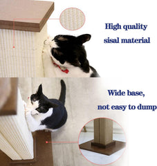80cm Tall Cat Scratchers for Indoor Cats,Cuboid Sisal cat scratch column