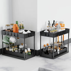 Under Sink Shelf Organizers and Storage Rack